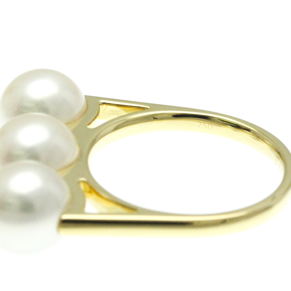 Tasaki Balance Era R-4418 Yellow Gold (18K) Fashion Pearl Band Ring Gold - Picture 6 of 9